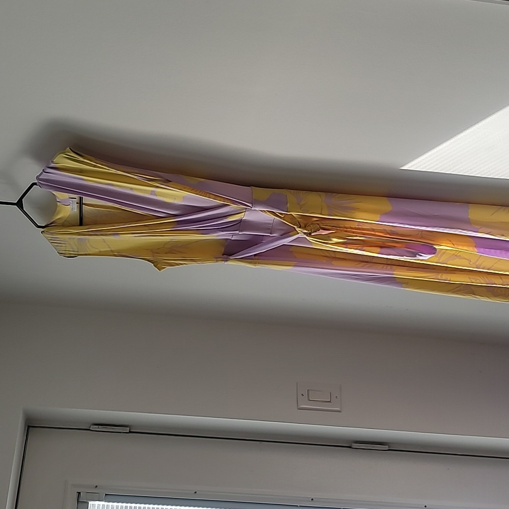 EUC Purple/Yellow Maxi Dress - Picture 1 of 2